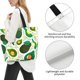 thumbnail image 3 of Disketp Green Avocado Bolsa Tote Estampada para Mujer, Bolso de Hombro y de Mano para Compras y Viajes, 3 of 8