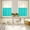 Aqua, variant on Haze Blue Ombre Window Tier Curtains 36 Inch Length, Farmhouse Blue Color Gradient Rod Pocket Kitchen Window Treatments Drapes for Bedroom, Cafe, Living Room, 2 Panels, 27.5 W x 36 L