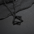 thumbnail image 2 of Collier Triangle Géométrique Clavicule Homme, Triangle Carré en Acier Inoxydable sur Chaîne, Pendentif Carré Imbriqué, 2 of 2