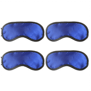 Dream Essentials Snooz Silky Soft Satin Sleep Mask Value Pack 4 Eye Masks - Blue (4 Pack)