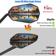 thumbnail image 2 of Large Bike Mirror [A Pair] Long Arm Aluminum Bicycle Rear View Mirror with Large HD Wide Angle °Adjustable Shockproof Bicycle Mirrors for Handlebar .mm Fit Bike EBike Sco, 2 of 7