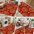 thumbnail image 5 of Chinese New Year Area Rugs 3'x5', Washable Small Throw Rugs for Living Room Bedroom, Yellow Dragon Traditional Vintage Red Indoor Outdoor Rug Non-Slip Low Pile Carpet Runner Reversible Floor Mats, 5 of 8