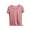 Pink, variant on Womens Tops Summer Going Out Short Sleeve Crewneck Solid Shirts Casual Fashion Vacation Blouse Ladies Outfits