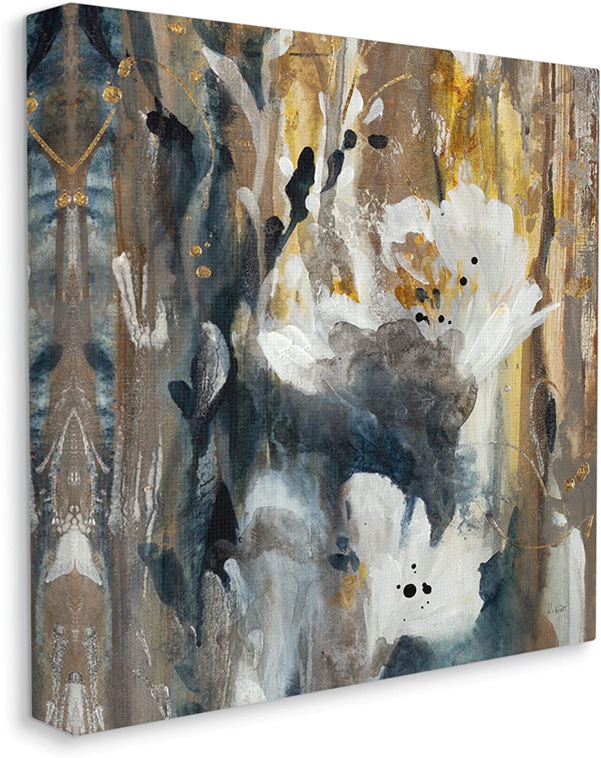 Stupell Industries Modern Abstract Botanical Painting Cascading Floral Petals, 30 x 30, Design by K. Nari