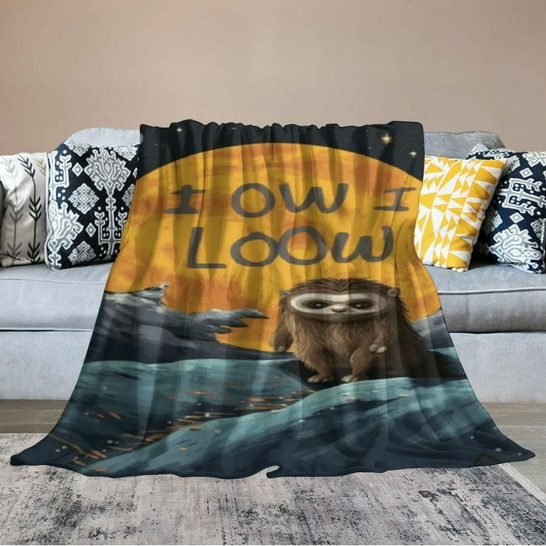 JEUXUS Sloth Blanket Throw Blanket Ultra Soft Flannel Bed Blanket Warm Fuzzy Plush Blanket Walmart
