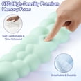 thumbnail image 4 of Set de reposamuñecas Sushret Cloud con teclado viscoelástico, color verde claro, 4 of 7