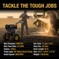 thumbnail image 5 of Poulan Pro Gas Pressure Washer, 4400 PSI & 4.2 GPM, 420cc Power High Pressure Washer with 50ft Hose and 12-inch Wheels, 31\" Spray Lance, 5 Nozzles for Cars Driveways Patios Fences Daily Cleaning, 5 of 9