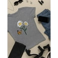 thumbnail image 3 of Butterflies And Daisies. T-Shirt Women -Image by Shutterstock, Female Small, 3 of 4