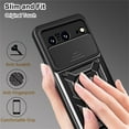 thumbnail image 6 of for Google Pixel 8 Case with Slide Camera Cover for Men, Military Grade Drop Phone Cover Case with Ring Kickstand for Google Pixel 8 SJ Blue, 6 of 16