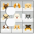 thumbnail image 4 of Metal Light Switch Plate Cover Cute Cuddly Dog Cube Gray DOG001, 4 of 13