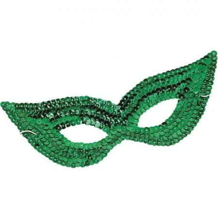 Forum Novelties Sequin Eye Mask, Green