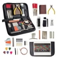 thumbnail image 1 of Kit de Herramientas de Guitarra de 67 Uds para ConfiguracióN, Ajuste y ReparacióN de EntonacióN, Kit de Mantenimiento de Guitarra para Bajo de Guitarra y Ukelele, 1 of 5