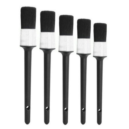 

LHMSGG 5Pcs/Set Efficient Dense Bristle Car Detailing Brush Plastic Practical Non-scratch Car Cleaning Brush for Vehicle