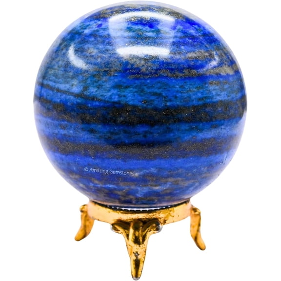 Lapis Lazuli Crystal Ball Sphere 2.5" Inches
