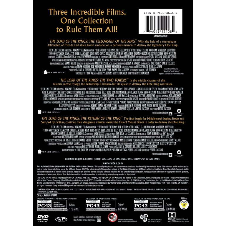 New Line Home Video: The Lord of the Rings Movie Set: Theatrical