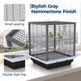 thumbnail image 5 of Huloretions Bird Cage for Small Birds,Birdcage for Parakeets, Canaries, Finches, Cockatiels, Lovebirds, & Green Cheek,Metal Standing Birdcage with Removable Tray, 5 of 6