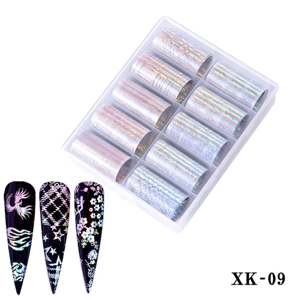 XWSHYW Pegatinas de Uñas Calcomanías Adhesivas Art Tip Decoración Diy Estampado Manicura