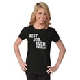 thumbnail image 4 of Mom Life Best Job Ever Mothers Day Womens Slim Fit Graphic Tee Brisco Brands M, 4 of 5