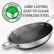 NutriChef 8-Piece Nonstick Tri-Ply Stainless Steel Cookware Set