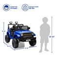 thumbnail image 4 of CazToi 12V Kids Ride On Car Remote Control 4 Wheel Suspension Battery Display LED Lights Music for Boys Girls, 4 of 7