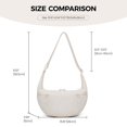 thumbnail image 4 of Bandolera VONAL de nylon Crescent Medium para mujer, color beige, 4 of 6