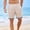 Khaki, variant on Men's Summer Waffle Beach Shorts Elastic Waist Wide Leg Athletic Sweat Shorts Solid Color Beach Lounge Shorts with Pockets,S,Navy