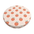 thumbnail image 2 of Round Bar Stool Seat Covers, Orange Peach Elastic Round Chair Cover Stool Seat Slipcover Bar Stool Cushions Round Pad for 12-14 inch, 2 of 7