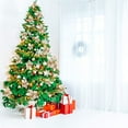 thumbnail image 5 of 6 Piezas Navidad Brillo Poinsettia Flores Falsas JAMW Adornos de Flores de Navidad Oro, 5 of 5