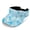 Blue Floral Print, variant on Adjustable Sun Visor Hat for Outdoor Activities Running Walking, Polyester Fabric Open Top Sun Visor Cap, Fern Print