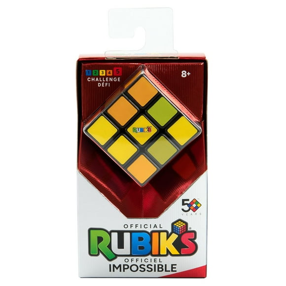 Rubik’s Impossible, The Original 3x3 Cube Advanced Difficulty Classic Color-Matching Problem-Solving Puzzle Game Toy, for Adults & Kids Ages 7 and up