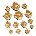 thumbnail image 1 of Occupation Detective Private Investigator Icon Wood Mini Charms Shapes DIY Craft Jewelry - No Hole - 14mm (26pcs), 1 of 7
