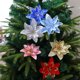 thumbnail image 4 of Flores decorativas navideñas clásicas, Adornos de árbol de Navidad, flores para nuevo para el hogar, suministros de fiesta de año, flor de Pascua brillante, 4 of 4