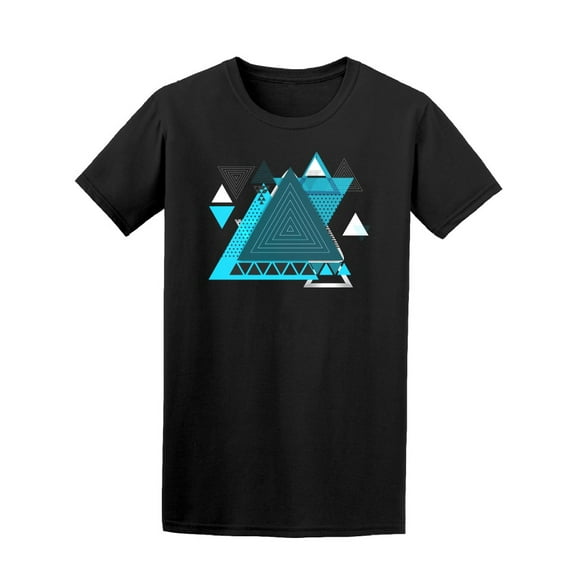 Abstract Polygon Triangles T-Shirt Men -Image by Shutterstock, Male 3X-Large