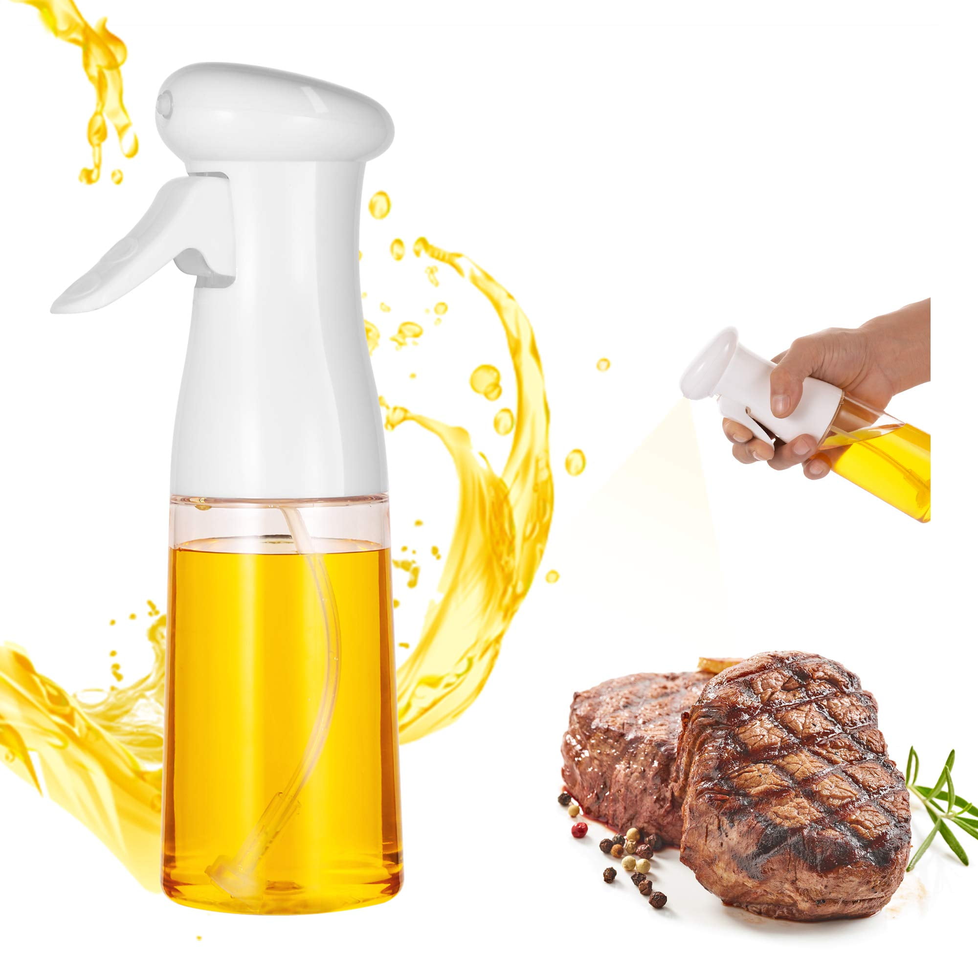 CBGGQ Olive Oil Sprayer, Oil Spray for Cooking, BBQ Cooking Spray Bottle, 7  oz / 210 ml Oil Sprayer Bottle, for Kitchen, Cooking, BBQ, Baking