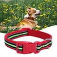 thumbnail image 5 of opvise Pet Collar Reflective Adjustable Decorative Polyester Cat Dog Neck Circle Strap Rose Red, 5 of 7