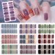 thumbnail image 2 of Pegatina de uñas de 14 puntas, lámina de purpurina 3D, calcomanía autoadhesiva de cobertura completa, envolturas de uñas impermeables, manicura DIY brillante para mujeres y niñas, 2 of 6