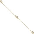 thumbnail image 3 of SZUL Women's 2 Carat TW Bezel Set Diamond Station Necklace in 14K Yellow Gold, 3 of 6