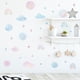 thumbnail image 3 of Un conjunto de pegatinas de pared de nubes arcoíris, pegatinas de pared para Living Roo, 3 of 5