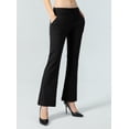 thumbnail image 3 of ALWAYS Women’s Bootcut Yoga Pants with Pockets – High Waist Stretch Work Pants Flare Leg Comfy Lounge Fit Black Medium, 3 of 6