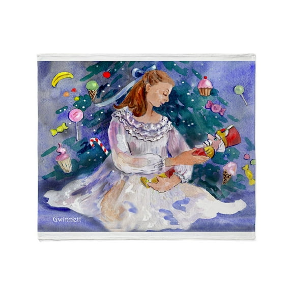 CafePress - Clara & Nutcracker Throw Blanket - Soft Fleece Throw Blanket, 50"x60" for All Ages