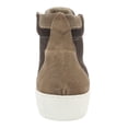thumbnail image 4 of Daniela Fargion Brown Camel Suede Mid Top Distressed Leather Fashion Sneakers-9 for Womens, 4 of 4
