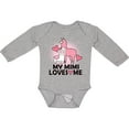 thumbnail image 3 of Inktastic My Mimi Loves Me Llama Girls Long Sleeve Baby Bodysuit, 3 of 5