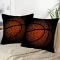 thumbnail image 3 of LALILO Throw Pillow Covers Basketball Technology Game Basket Dots Cushion Cover 18" x 18", 2 Pack, 3 of 6