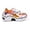 White/Orange, variant on LUCKY STEP Fashion Colorblock Chunky Sneakers Retro Dad Walking Shoes,Purple/Fushia,Womens