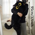 thumbnail image 5 of Juguete de peluche extragrande para gatos de 35 pulgadas, suave y tierno, con un aspecto realista., 5 of 5