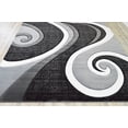 thumbnail image 3 of Planet Rugs Premium 3D Thick Abstract Indoor Area Rug 327 Grey 2'2''x7'4'', 3 of 10