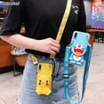 thumbnail image 3 of Funda Con Cremallera 3D Samsung Galaxy A04 A04s A14 A34 A54 5G A23 4G S23 Pro S23 Ultra Cute Cartoon Pikachu Doraemon Cartera Correa Para Teléfono, 3 of 3