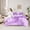 Purple, variant on Homewish Gradient Marble Twin Bedding Sets 7-Piece for Boys Girls,Abstract Stone Pattern Bedding Comforter Set Microfiber,Marbling Watercolor Breathable Sheet Sets,Breathable Home Decor,Reversible