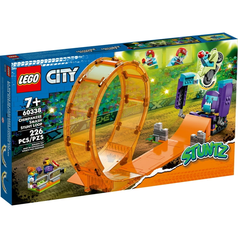 LEGO City Stuntz Smashing Chimpanzee Stunt Loop 60338 Building Toy Set for  Boys, Girls, and Kids Ages 7+ (226 Pieces)