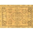 thumbnail image 1 of Ahgly Company Indoor Rectangle Abstract Brown Modern Area Rugs, 2' x 4', 1 of 4